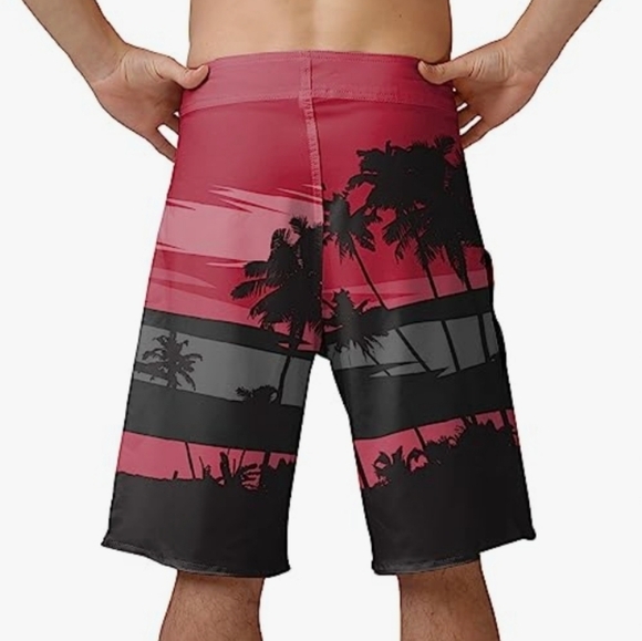 FOCO Men's Oklahoma Sooners Team Logo Sunset Swim Boardshorts Size L - Picture 2 of 9